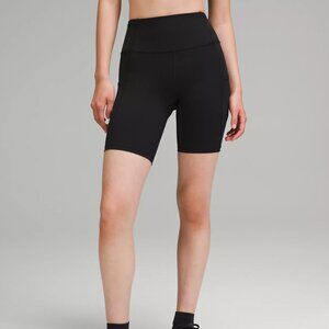 Lululemon Fast and Free High Rise Bike Shorts with Pockets